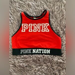 Victoria's Secret Red and Black Sports Bra